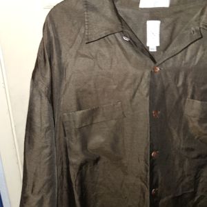 Burma Bibas Green Short Sleeve Shirt, Size XXL